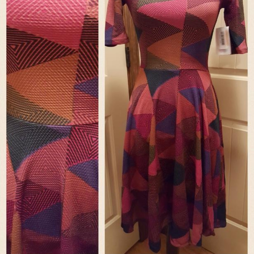 Geometric Multicolor Dress
